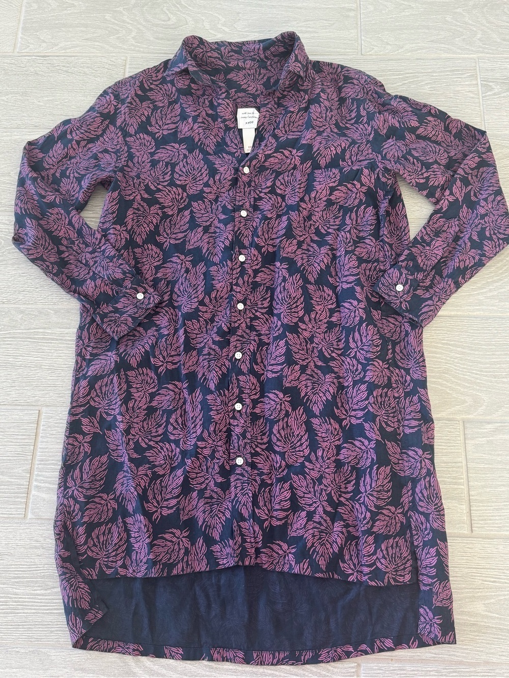 FRANK & EILEEN 100% Linen Hunter Dress Size XXL VGUC